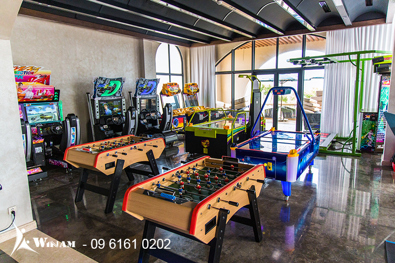 Amusement parks that use game machines have quite large investment costs